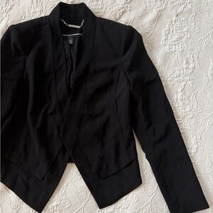 Black WHBM Open Front Blazer Jacket